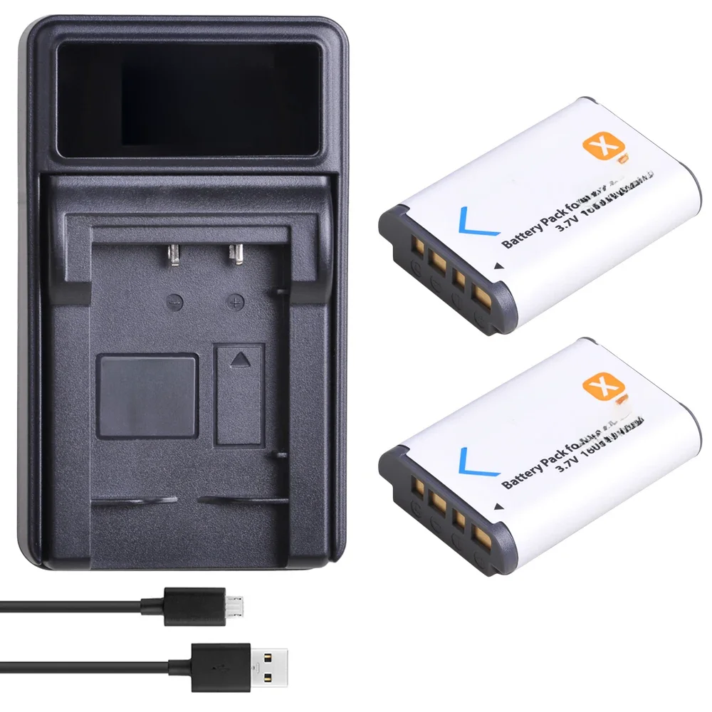 NP-BX1 Batterie + LED USB Ladegerät Für Sony FDR-X3000R RX100 AS100V AS300 HX400 HX60 AS50 WX350 AS300V HDR-AS300R FDR-X3000 ZV-