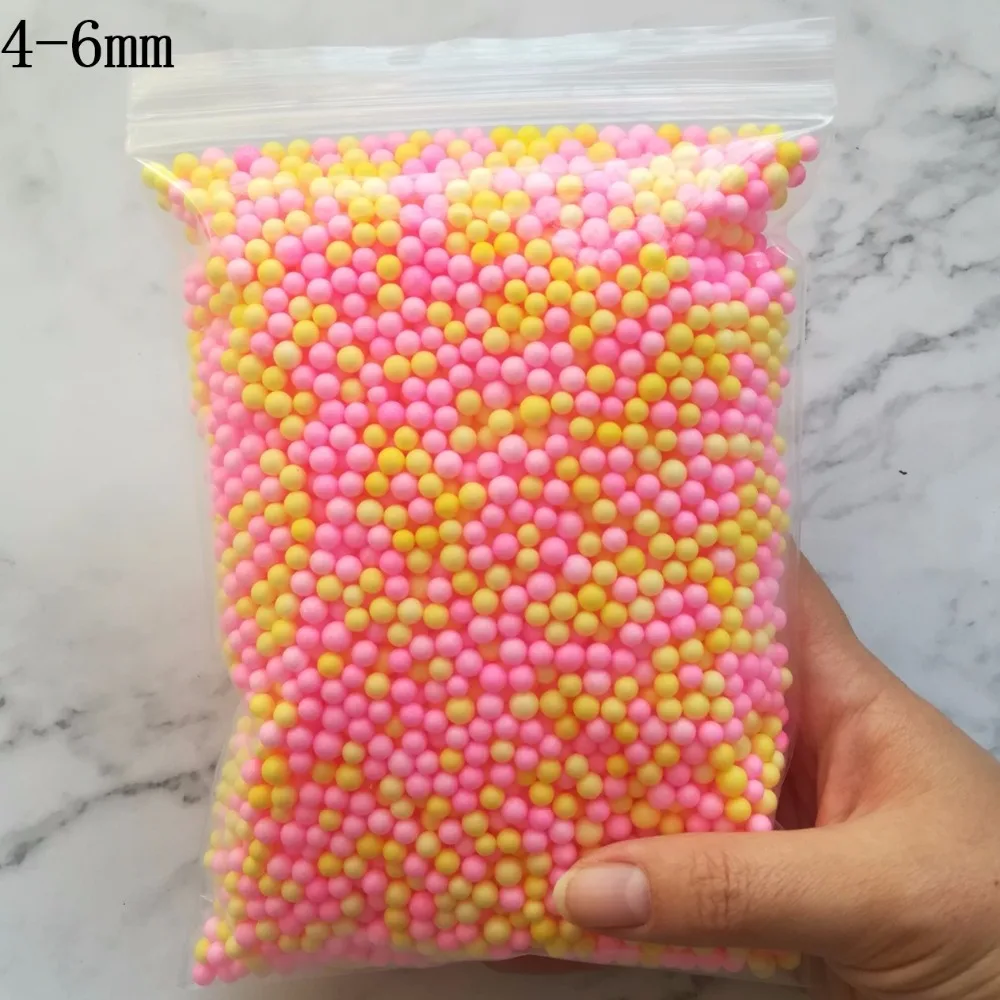 15000 stücke Helle Farben Schaum Perlen Bunte Polystyrol Schaum Bälle Styropor Füllstoff Schaum