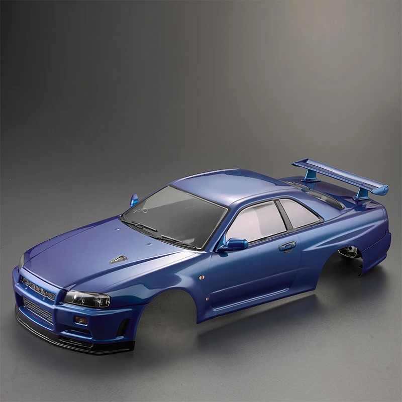 Killerbody 1/10 Nissan Electric Touring RC auto afgewerkt kofferframe PC-lichaam 48716 (BNR34) met