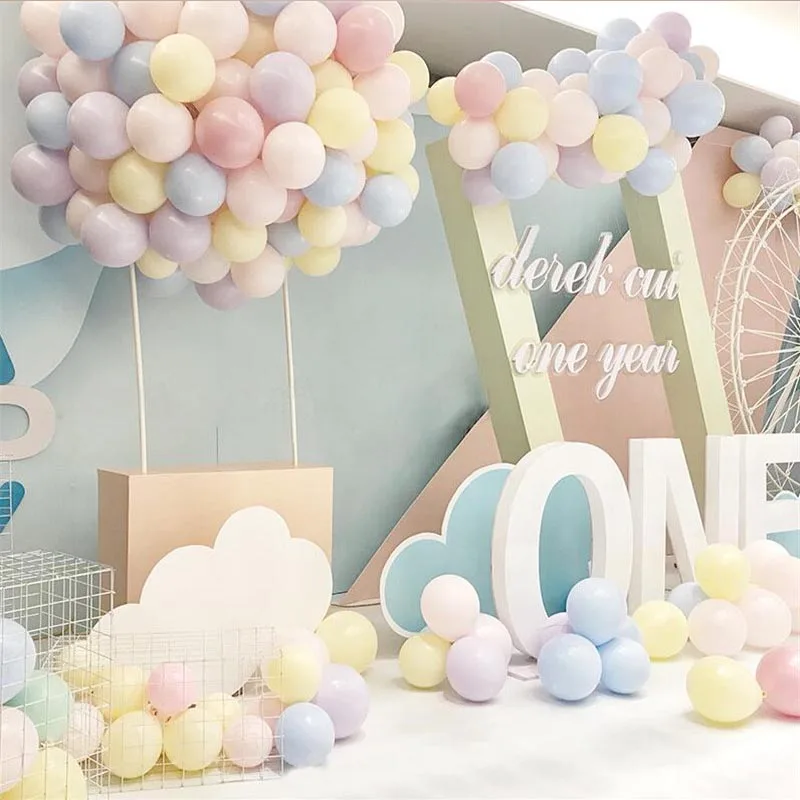 30 stücke 5/12 Zoll Macarons Farbe Pastell Candy Luftballons Latex Runde Ballons Geburtstag Hochzeit