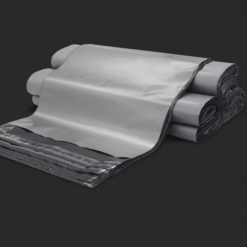 50 Stück silberne Kuriertaschen, mehrfach gefrostet, selbstklebende Aufbewahrungstasche,