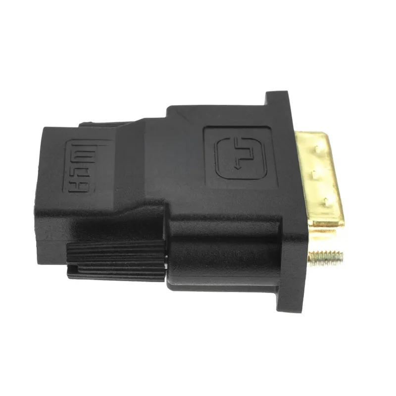 1 stücke männlichen zu weiblichen Audio Kabel HD 1080P Gold Überzogener HDMI auf DVI 24 + 1