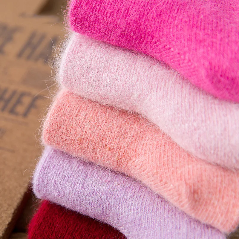 Angola Rabbit&Merino Wool Socks Women Brand Thick Winter Socks Fashion Warm Socks Women Female Socks