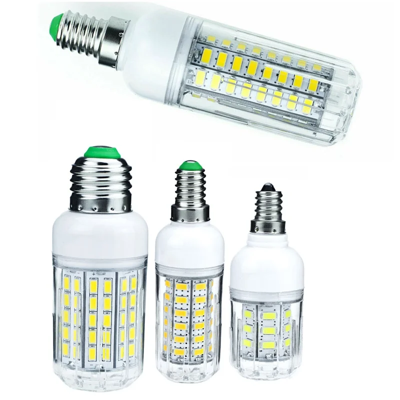 E27 LED Lampe E14 E12 Led-lampe SMD 5730 Mais Birne 24 36 48 56 69 72 LEDs Kronleuchter Kerze LED