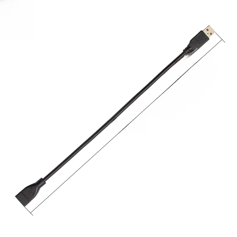 USB-Verlängerungskabel, Stecker auf Buchse, Adapterkabel, flexibler Metallschlauch, 4 Kupferkern,