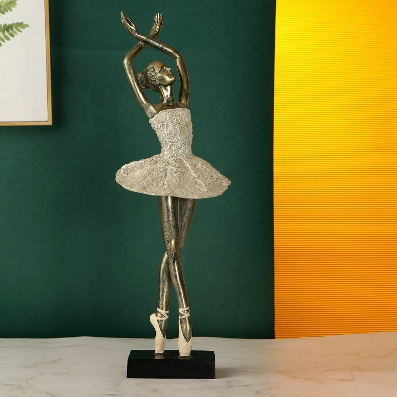 Abstrakte Ballett Skulptur Figurine Ornamente Ballerina Office Home Dekoration Moderne Tänzerin
