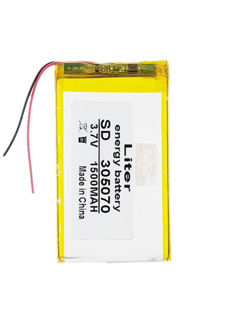 3,7 V polymer li batterie 305070 035070 MP4 MP5 GPS Mobile DVD 1500MA