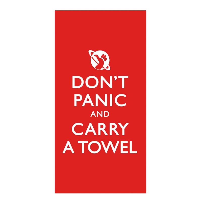 Lustige nicht Panic Und Tragen ein Handtuch Strand Bad Handtücher Joke Coole Sport Gym Handtuch für