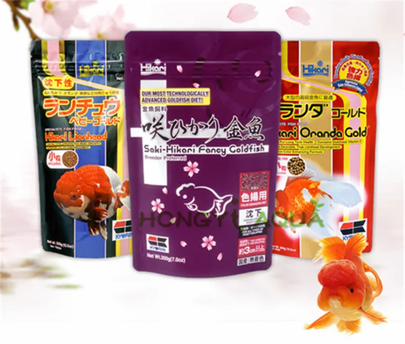 Japan Hikari Fischfutter Farbe hinzufügen Körper erhöhen Kopf erhöhen Keim unterstützte Verdauung