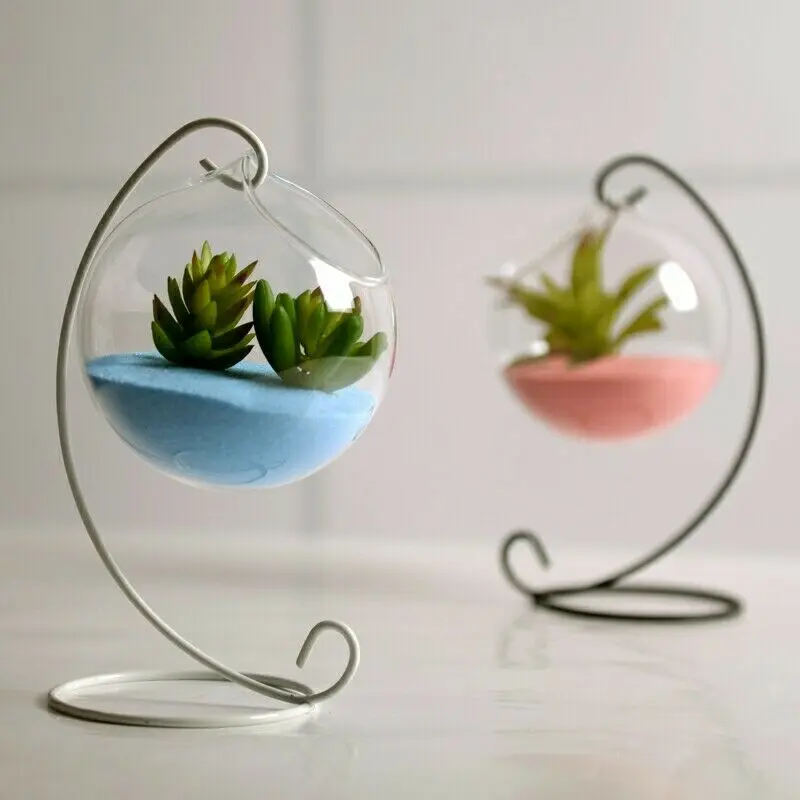 Hängende Glasvase Blumentopf Vase Terrarium Behälter Landschaft Flaschen heiß