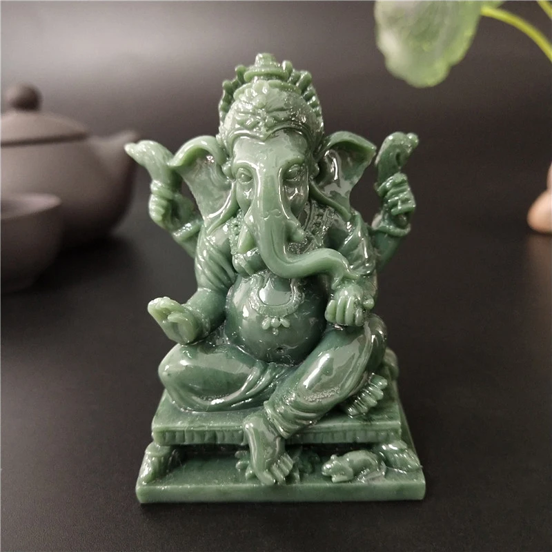 Herr Ganesha Buddha Statue Dekoration Ganesh Elefant Gott Skulptur Figuren Ornamente Buddha Statuen