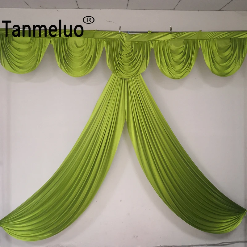 Tanmeluo 3M Breite Individuell Farbe Eis Seide Drapieren Swag Dekoration Ereignis Party Hochzeit