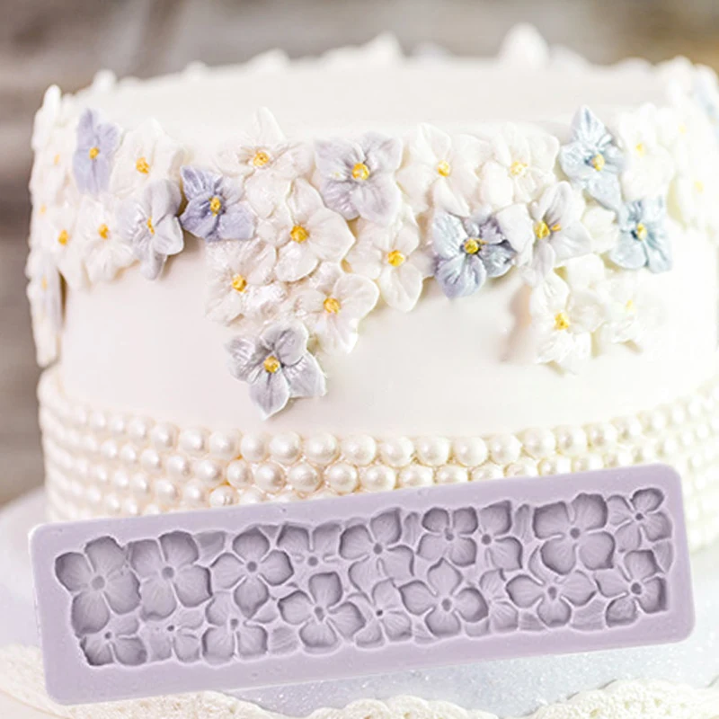 Hortensien Grenze Formen Fondant Kuchen Dekorieren Werkzeuge Silikon Formen Sugarcrafts Schokolade