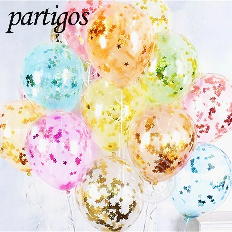 10 stücke 10 zoll kristall blase transparent latex ballons DIY konfetti ballons brithday party decor