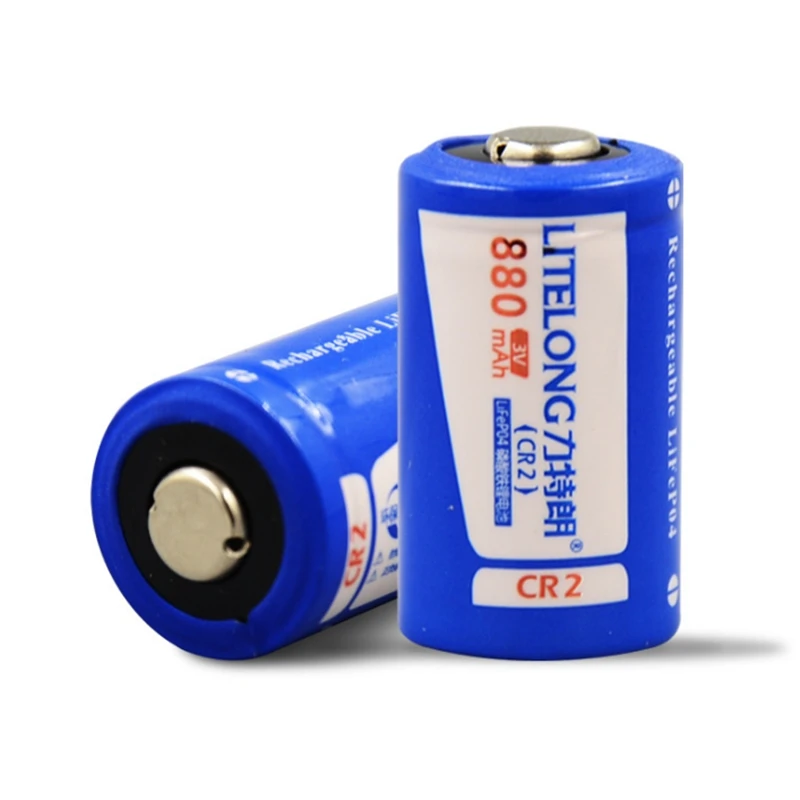 2 teile/los Hohe qualität 3V 880mAh CR2 akku 3V lithium-batterie kamera batterie