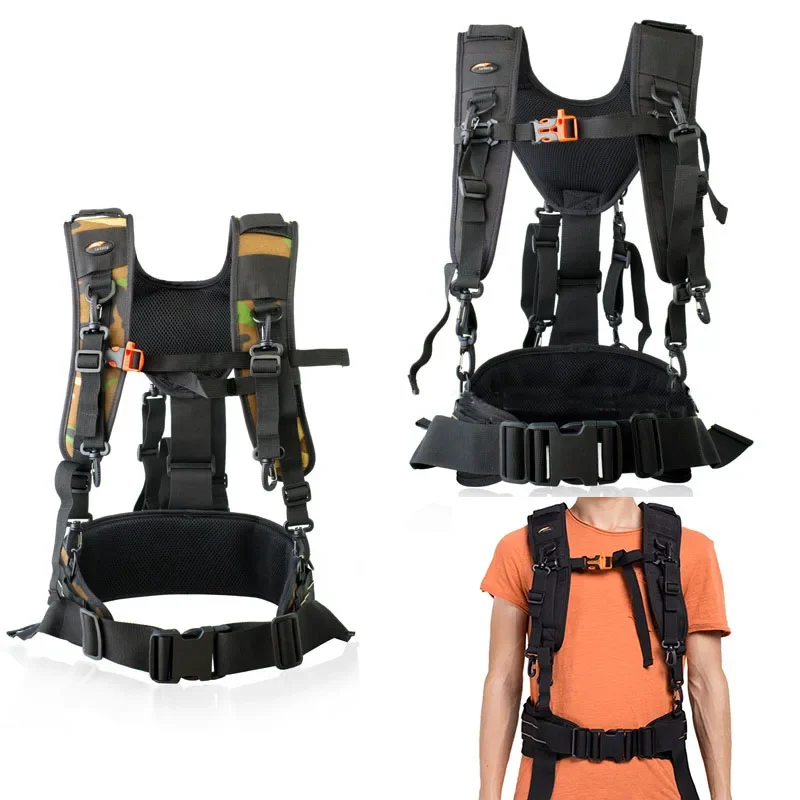 SAFROTTO Multi-funktion Dual Schulter Gurt mit Taille Strap Gürtel für Canon Nikon Sony DSLR Kameras