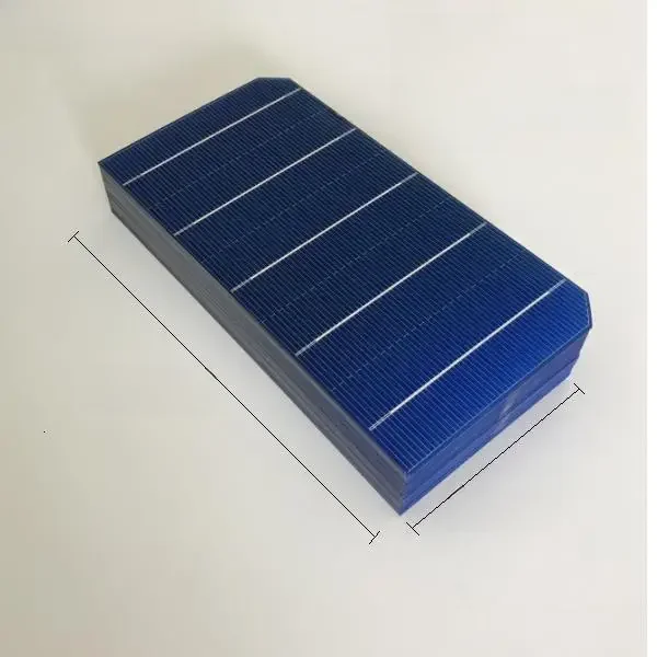 Monokristalline solarzelle 0,5 V 2,5 W hohe qualität 156,75mm x 78,37mm für diy 100W solar panel 40