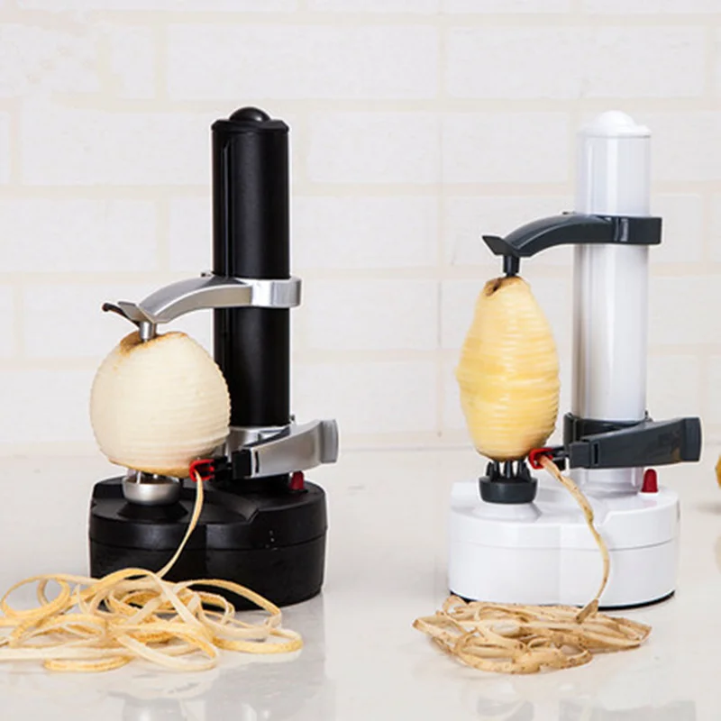 1PC Neue Elektrische Spirale Apple Peeler Cutter Slicer Obst Kartoffel Peeling Automatische Batterie