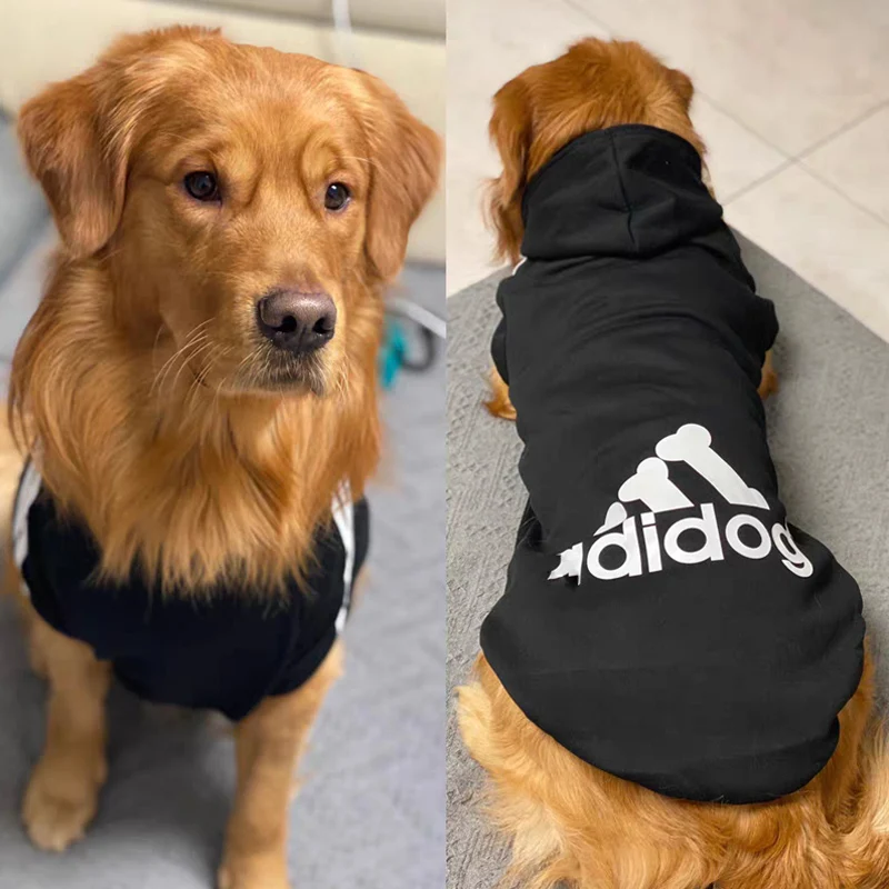 XS-9XL Adidog Pet Dog Clothes for Small Medium Big Large Dogs Cotton Hooded Sweatshirt Hot Selling