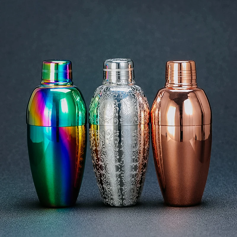 500ml Cocktail Shaker 3 Stück Vintage Bar Shaker Bar Werkzeuge