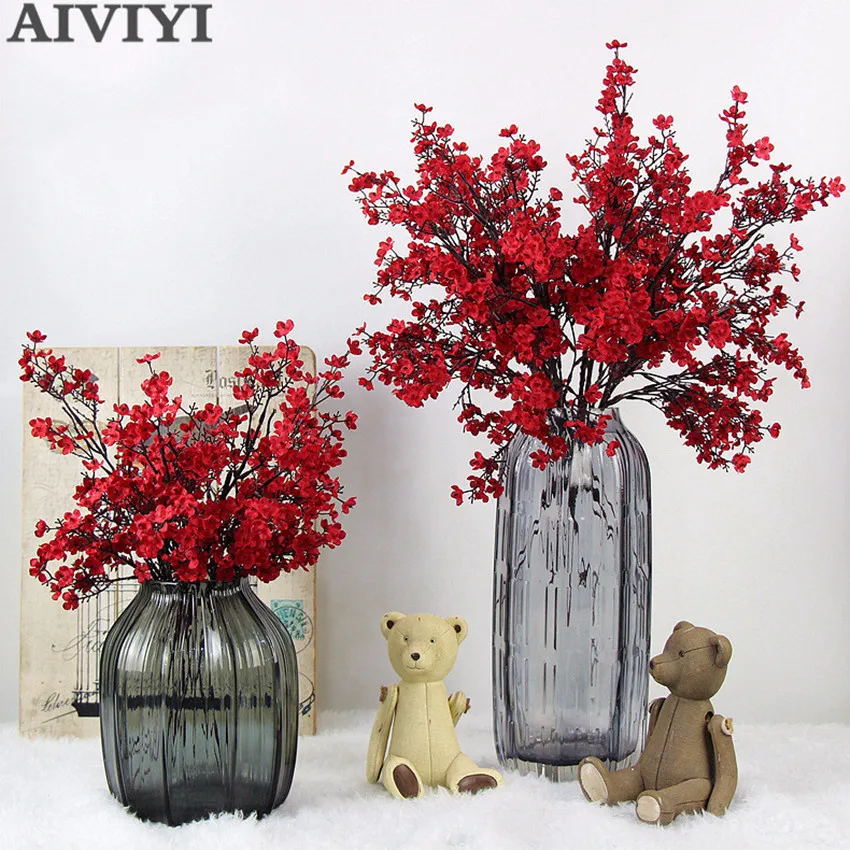 Künstliche Gypsophila Bunte Starry Blume Wohnzimmer Familie Hochzeit Party Dekoration Kunststoff
