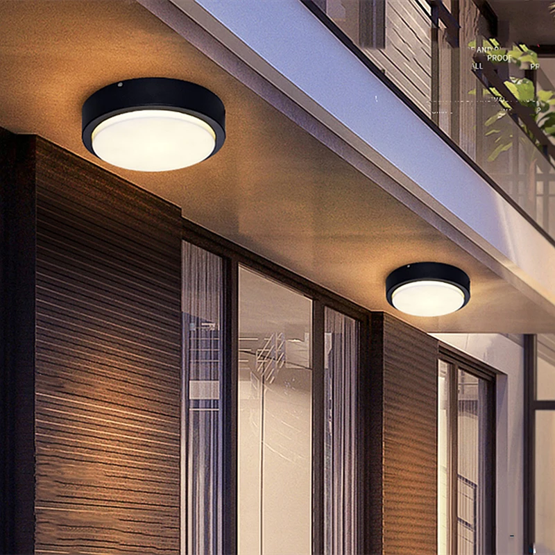 Moderne Outdoor LED Decke Lampe 16W/20W Wasserdichte Runde Feuchtigkeits Oberfläche Montieren Garten