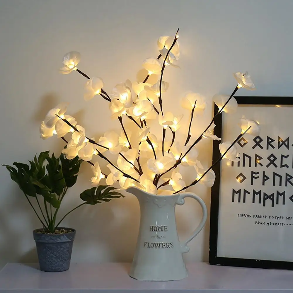 Phalaenopsis Blumenlicht Frohe Weihnachten Dekor für Zuhause Weihnachtsbaum Ornament Navidad