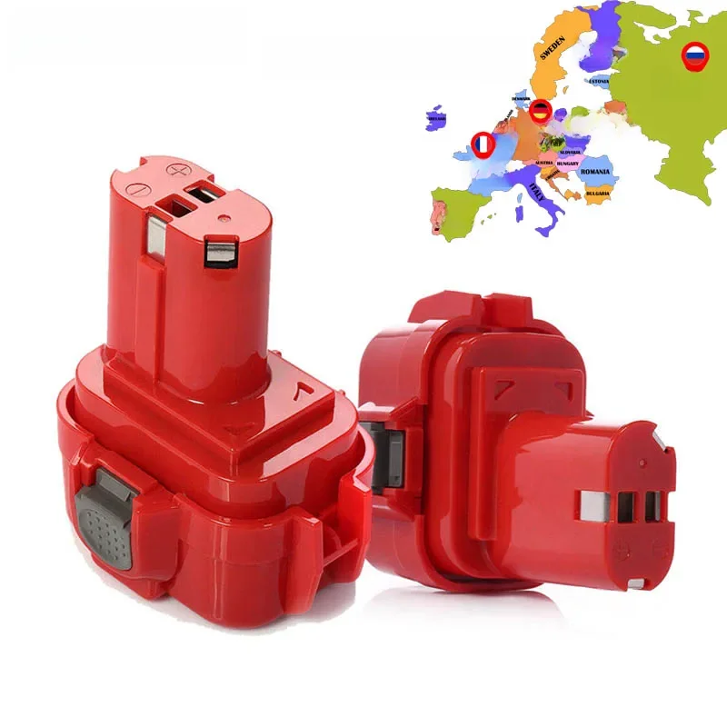 9,6 V 3,5 Ah Ersatzakku für Makita PA09 9120 9134 9135 9135A 9102 6207D 6222D 6261D 6207D 192595-8