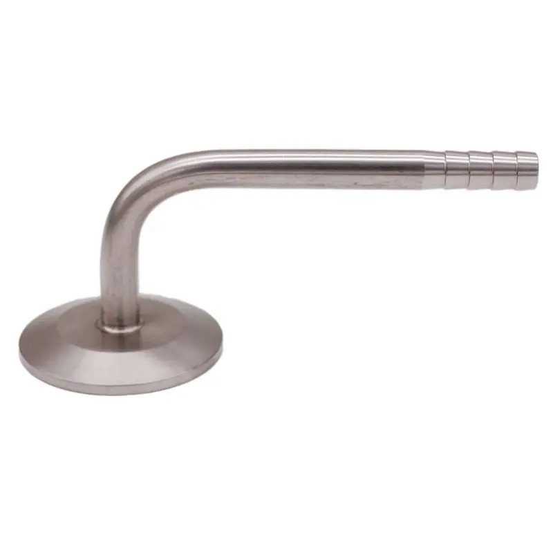 1,5 "Tri Clamp x 3/8" (9,5mm) schlauch Barb mit 90 ° Biegen 50,5mm OD Sanitär 304 Edelstahl Homebrew