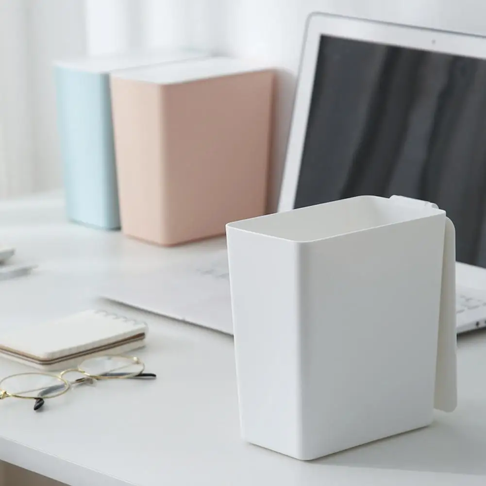 Neue Mini Einfarbig Desktop Abfall Bins Mülleimer Mülleimer Küche Lagerung Eimer Müll Halter Bin