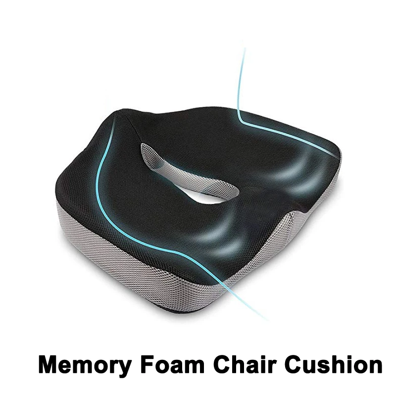 PurenLatex Memory Foam Stuhl Orthopädisches Kissen Bürositzpolster Hämorrhoiden Leckerli Autositz
