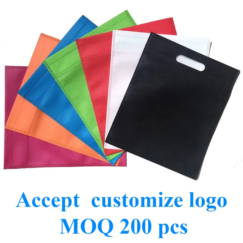 20 teile/los individuell bedrucktes Logo Geschenk Vlies Aufbewahrung tasche/Promotion Hand Griff