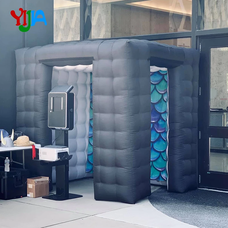 Neue heiße weiß oder Schwarz photo booth mieten aufblasbare led photo booth für party hochzeit