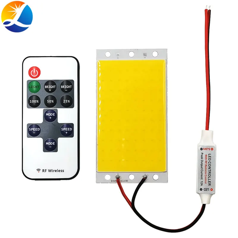 12V COB LED-Panel Licht mit Dimmer Controller 15W 1500LM Warm Natur Kalt Weiß DC12V Dimmbare