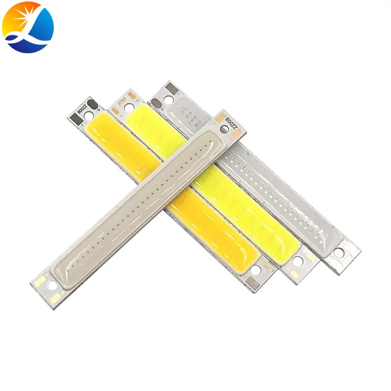 Dropshipping 60x8mm 2V 3V Led-lampe COB Streifen 3,7 V Chip On Board Warm Kalt weiß Blau Rot Farbe