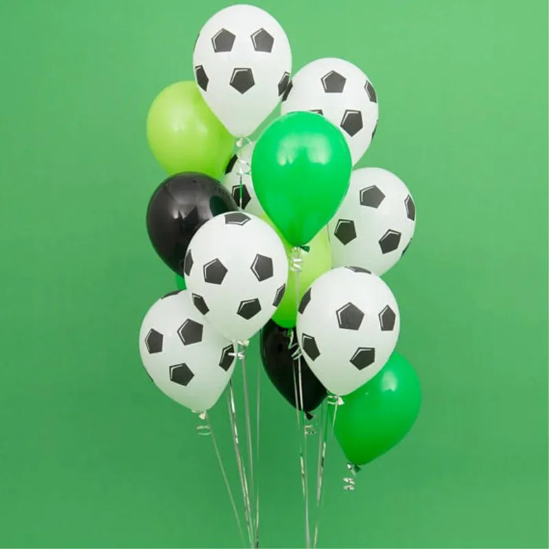 1set Grün Fußball Fußball latex ballons Fußball Thema Party Helium Air Ballon Jungen Geburtstag
