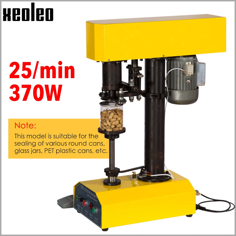 XEOLEO Automatic Electric Can Sealer Automatic can sealing machine for 39-150mm mouth/39-200mm high