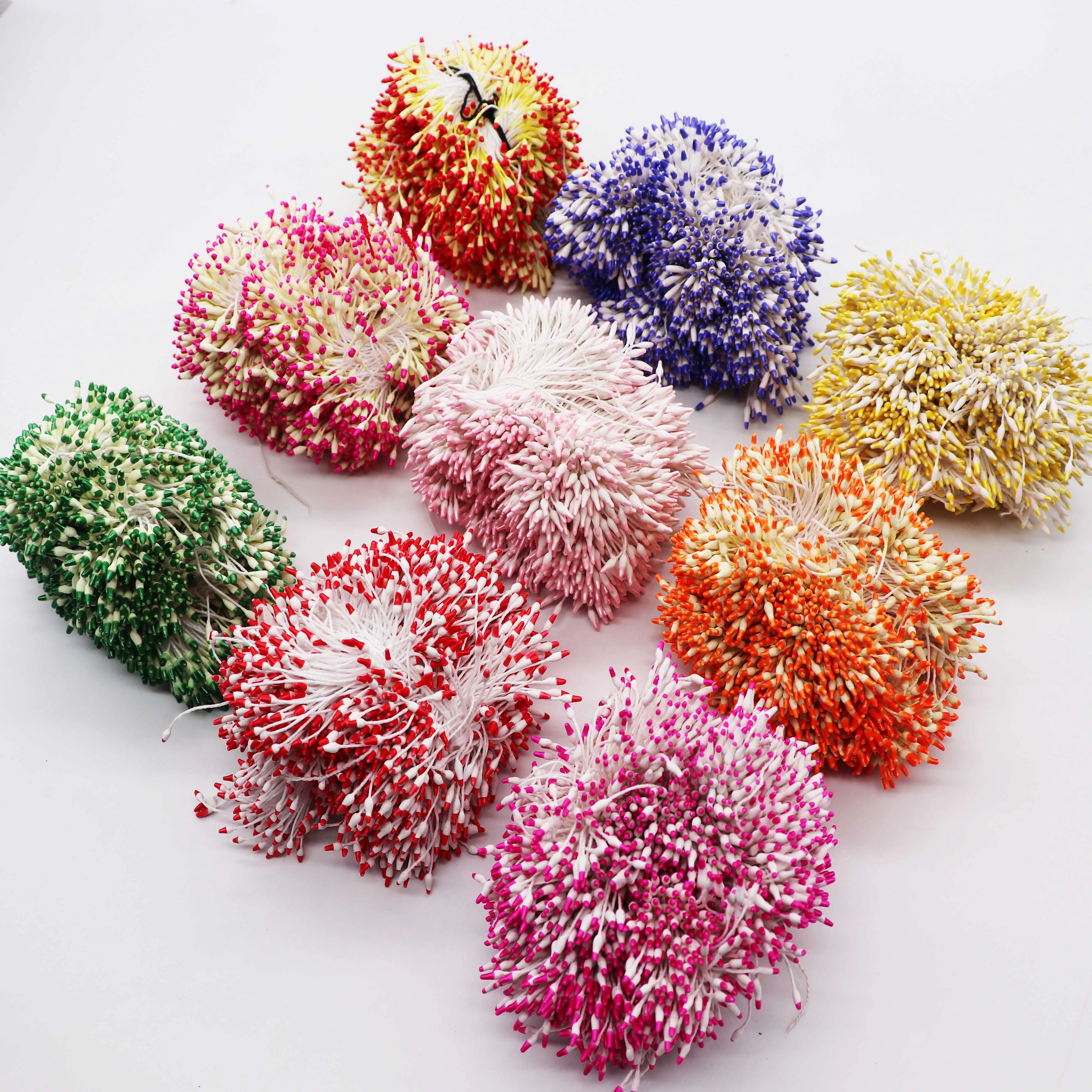 288PCS 60mm Multi Farben Optionen Spitze Staubblatt stempel Blume Staubblatt Kuchen Dekoration