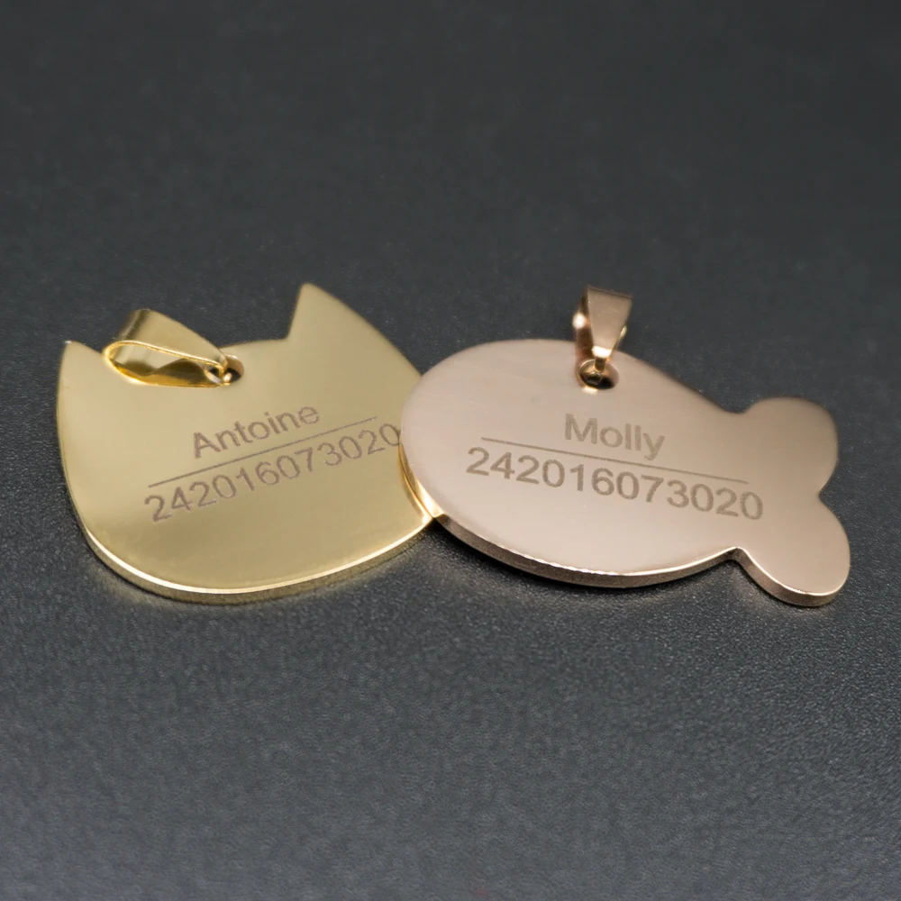 Individuelle Hund ID Tags Metall Name Tags Für Welpen Katze Anti-Verloren Pet Typenschild Für Hunde
