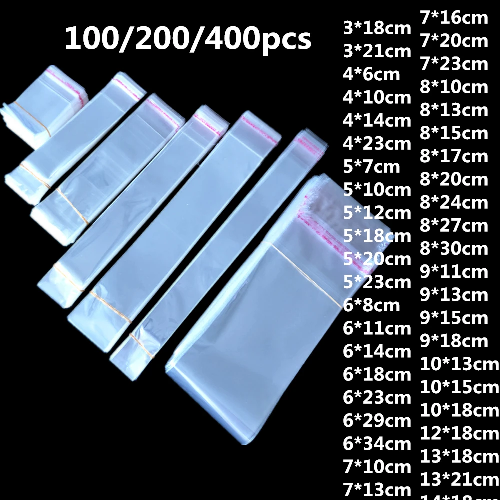 Transparent Plastic Self Adhesive Bag Self Sealing Small Bags For Pen Jewelry Candy Packing