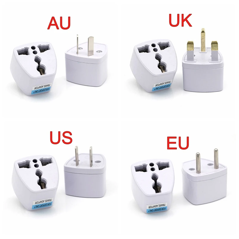 1PC Universal US UK AU To EU Plug USA To Euro Europe Travel Wall AC Power Charger Outlet Adapter
