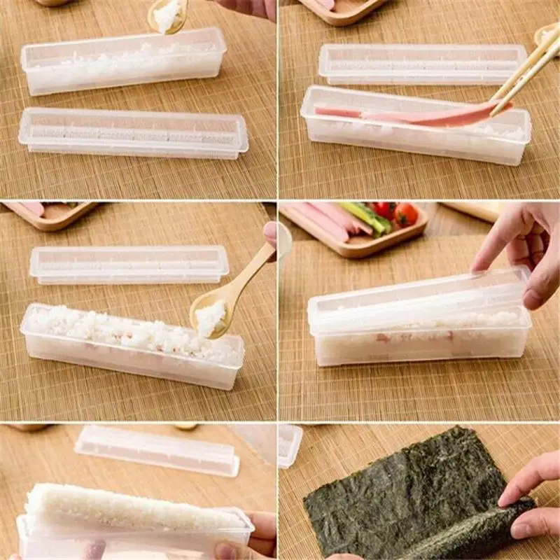 3 Teile/satz Japanischen Roll Sushi Maker Reis Mold Küche Sushi-Tools Maker Cozinha Bento Backen
