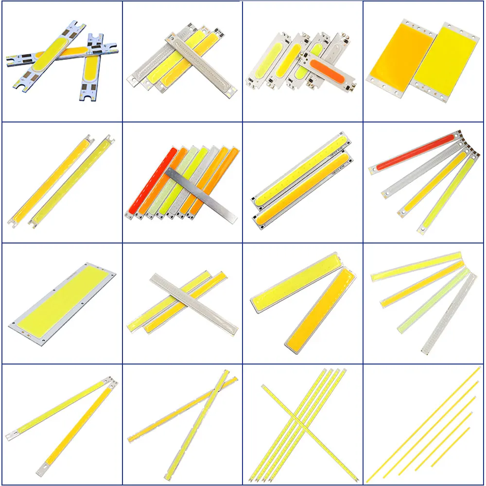 Dropshipping COB Streifen LED Glühbirne 3V 9V 12V Bar Licht für DIY Auto Lampen Haus Beleuchtung