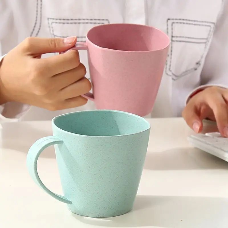 301-400ml Kaffee Tee Milch Trinken Tasse Zahnbürste Tasse für Home Bad Reusable Plastic