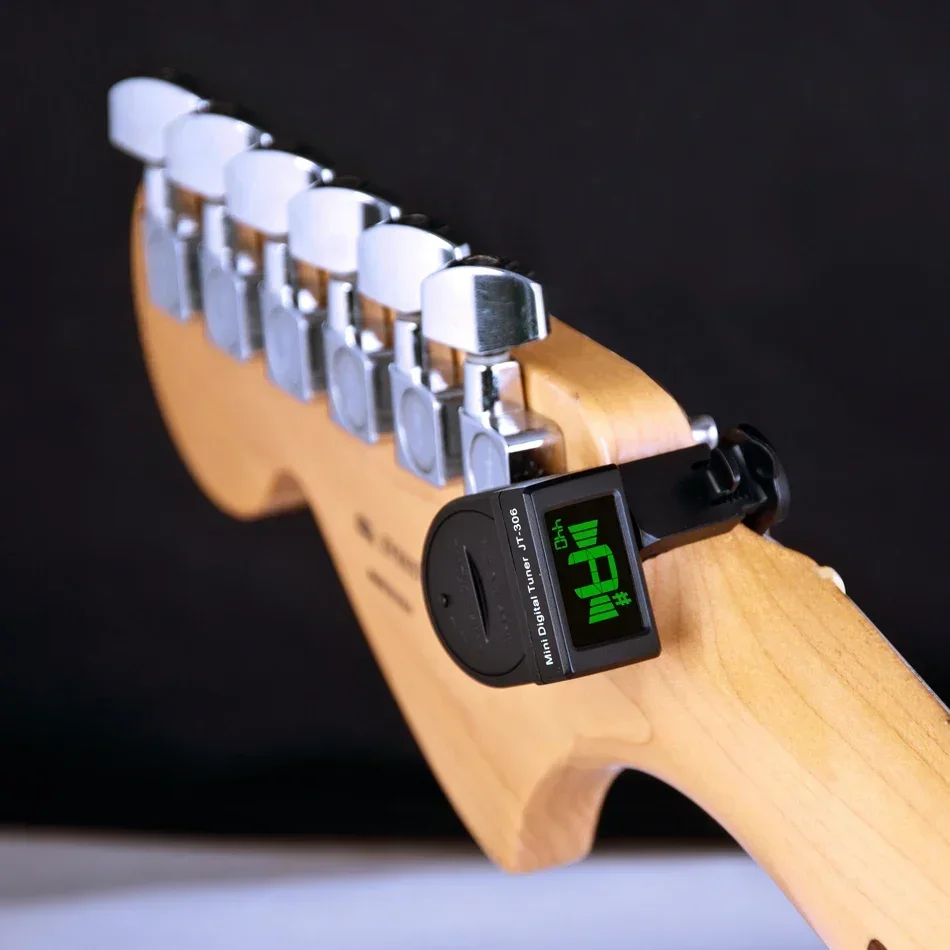 JT-306 Mini Gitaar Tuner Digitale LCD Clip On Tuner voor Elektrisch-akoestische Klassieke Gitaar