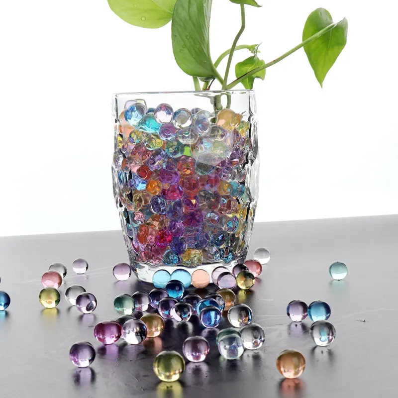 Wasser Perlen Mix Farbe Kristall Schlamm Hydrogel Gel Polymer Gelee Bälle Wohnkultur Hydrokultur