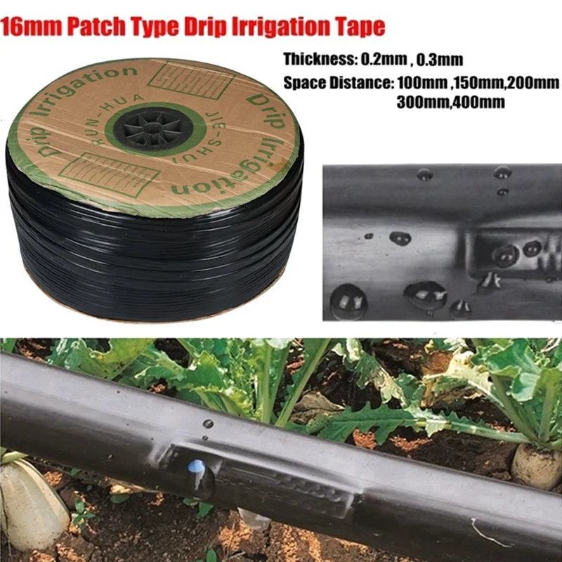 Großhandel 1000m/Roll 16*0,2mm Agricultural Farm Micro Tropf Bewässerung Band Soaker Schlauch