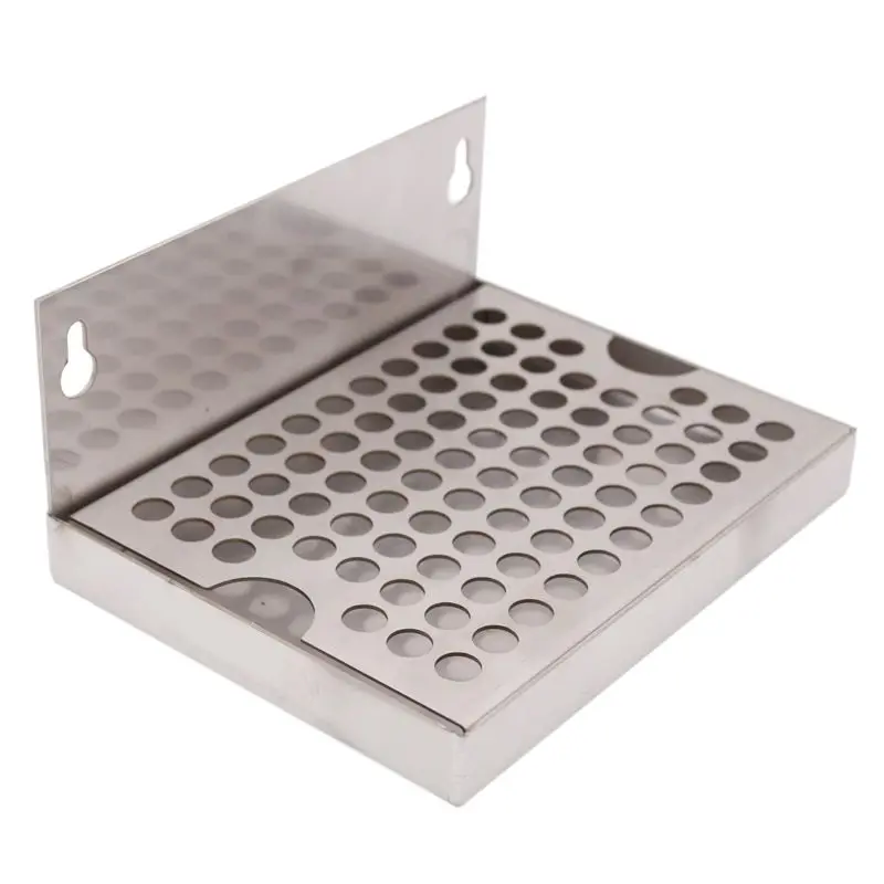 15,2 cm Wandmontage-Bier-Tropfschale, kein Abfluss, Edelstahl 304, 15,2 cm L x 11,4 cm B,