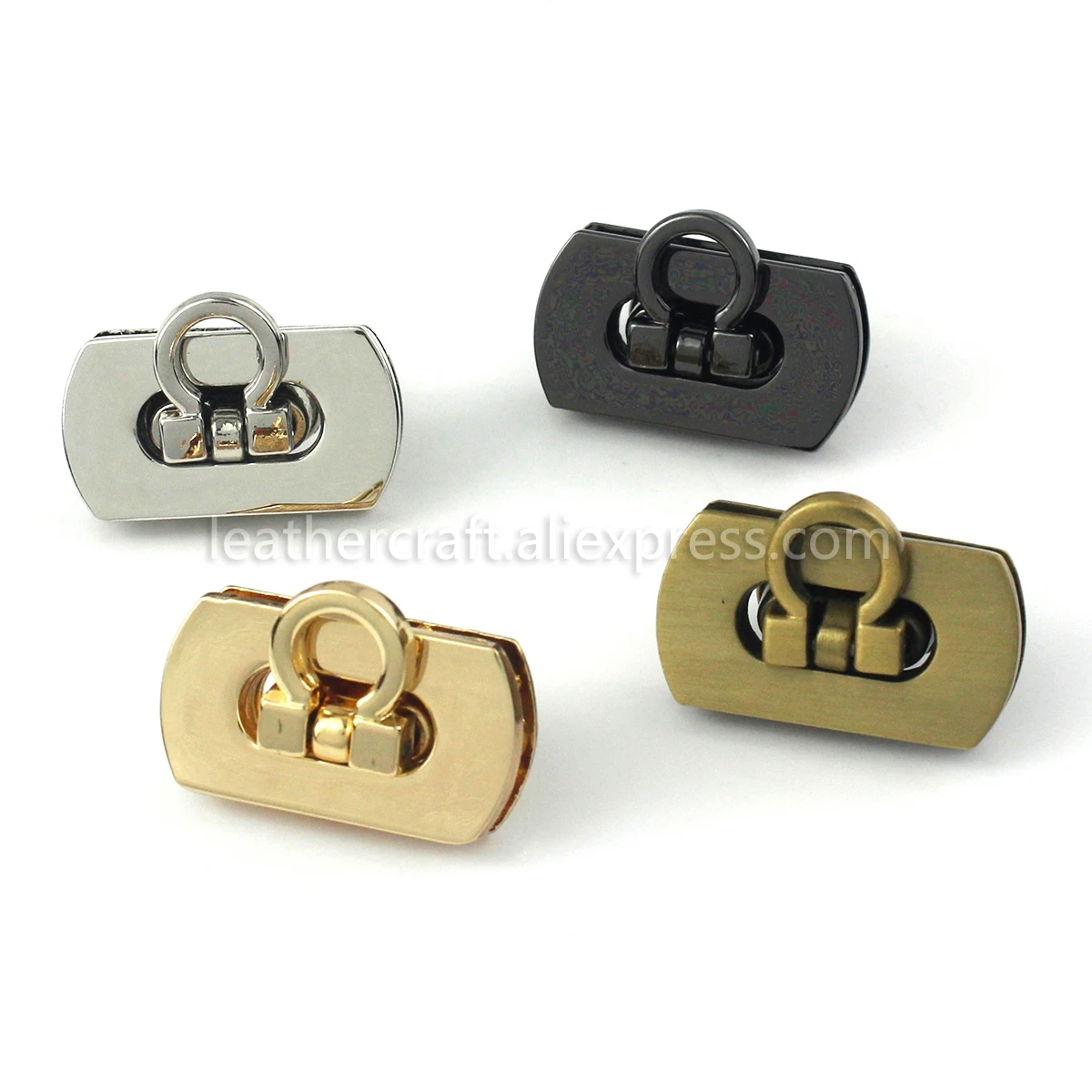 1 stücke Metall Klapp Schloss Push-Lock Verschluss Bag Tiny Laggage Geldbörse Leder Handwerk