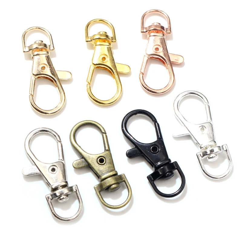 10 Stks/partij 32Mm 36Mm 38Mm Brons Rhodium Goud Zilver Plated Sieraden Bevindingen, karabijn Haken